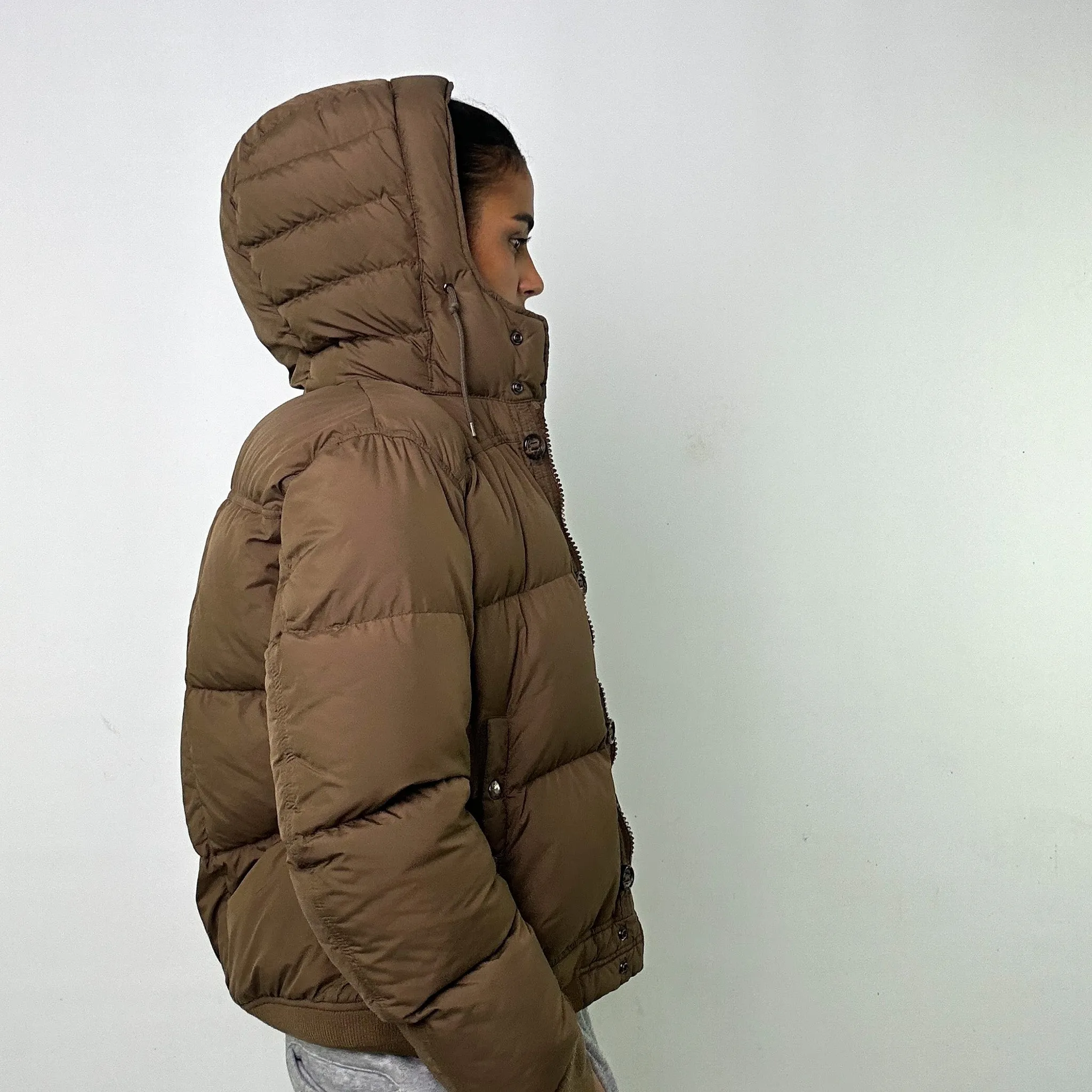 Brown y2ks Moncler Puffer Jacket Coat (L)