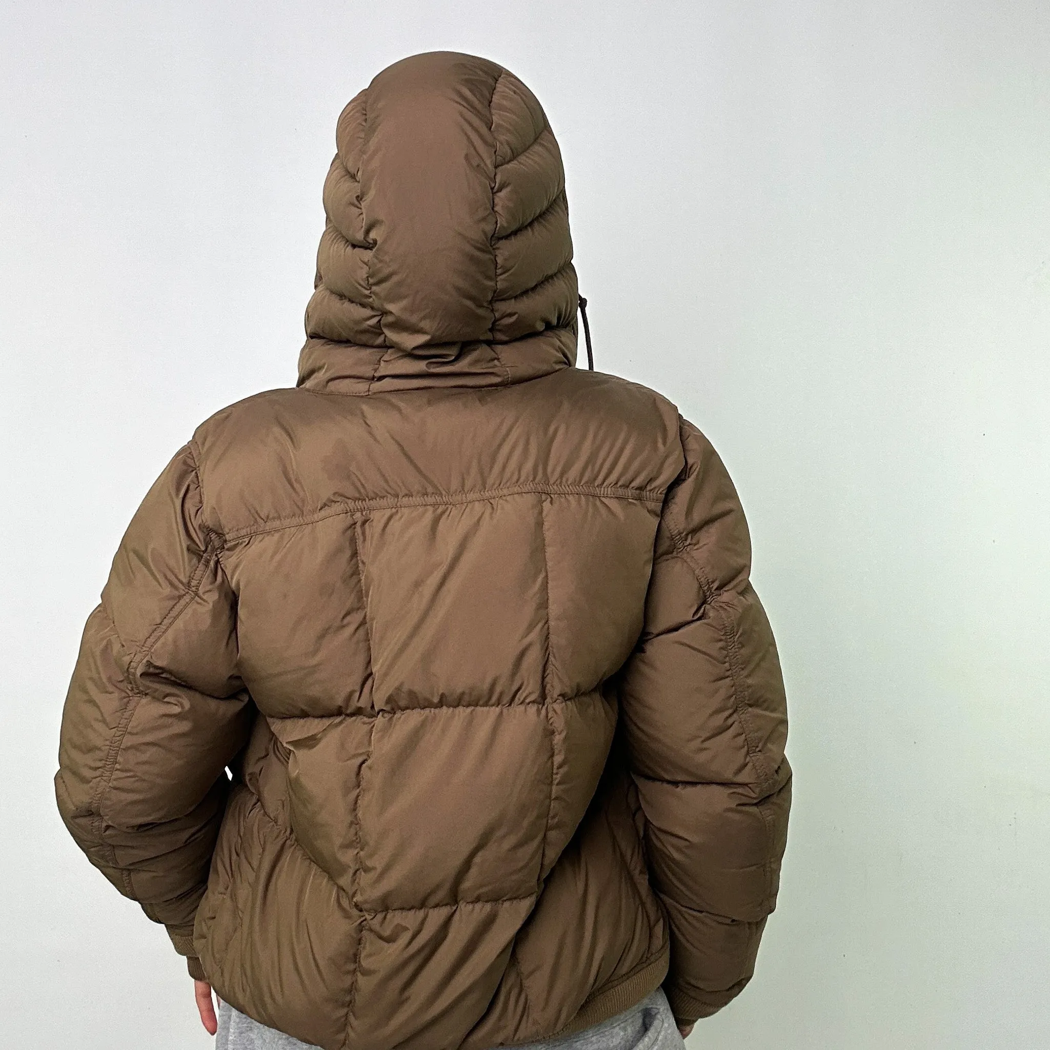 Brown y2ks Moncler Puffer Jacket Coat (L)