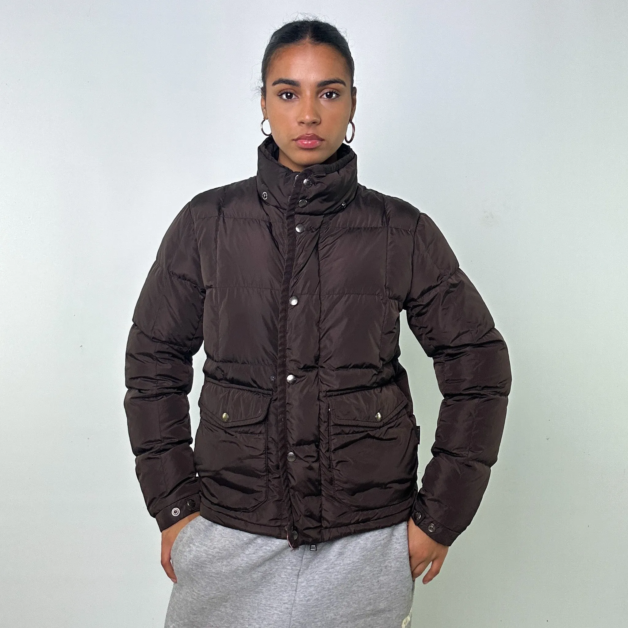 BROWN Y2KS MONCLER PUFFER JACKET COAT (