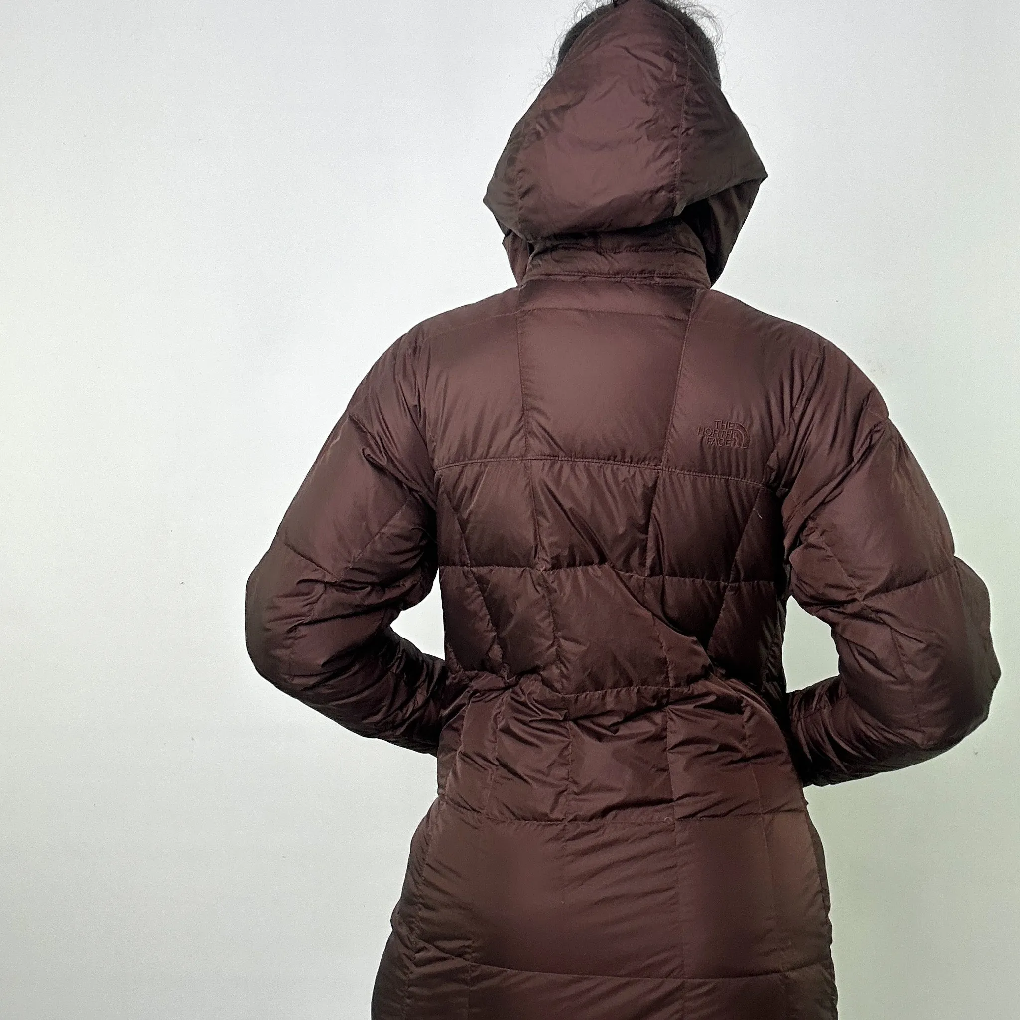 BROWN Y2KS THE NORTH FACE PUFFER JACKET COAT (