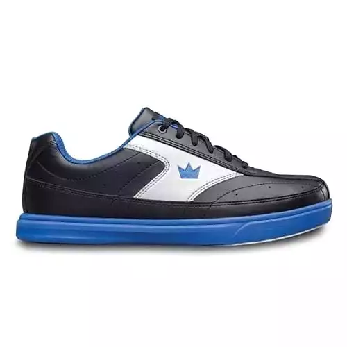 Brunswick Mens Renegade Wide Bowling Shoes Black/Royal