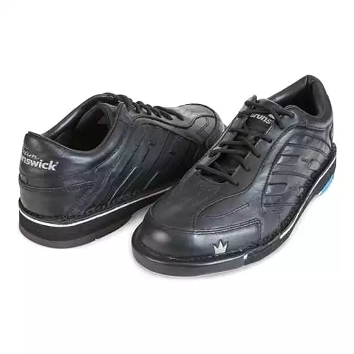 Brunswick Mens Team Brunswick Right Hand Wide Bowling Shoes Black