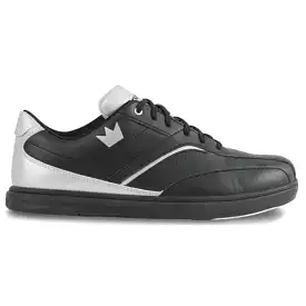 Brunswick Mens Vapor Bowling Shoes Black/Silver