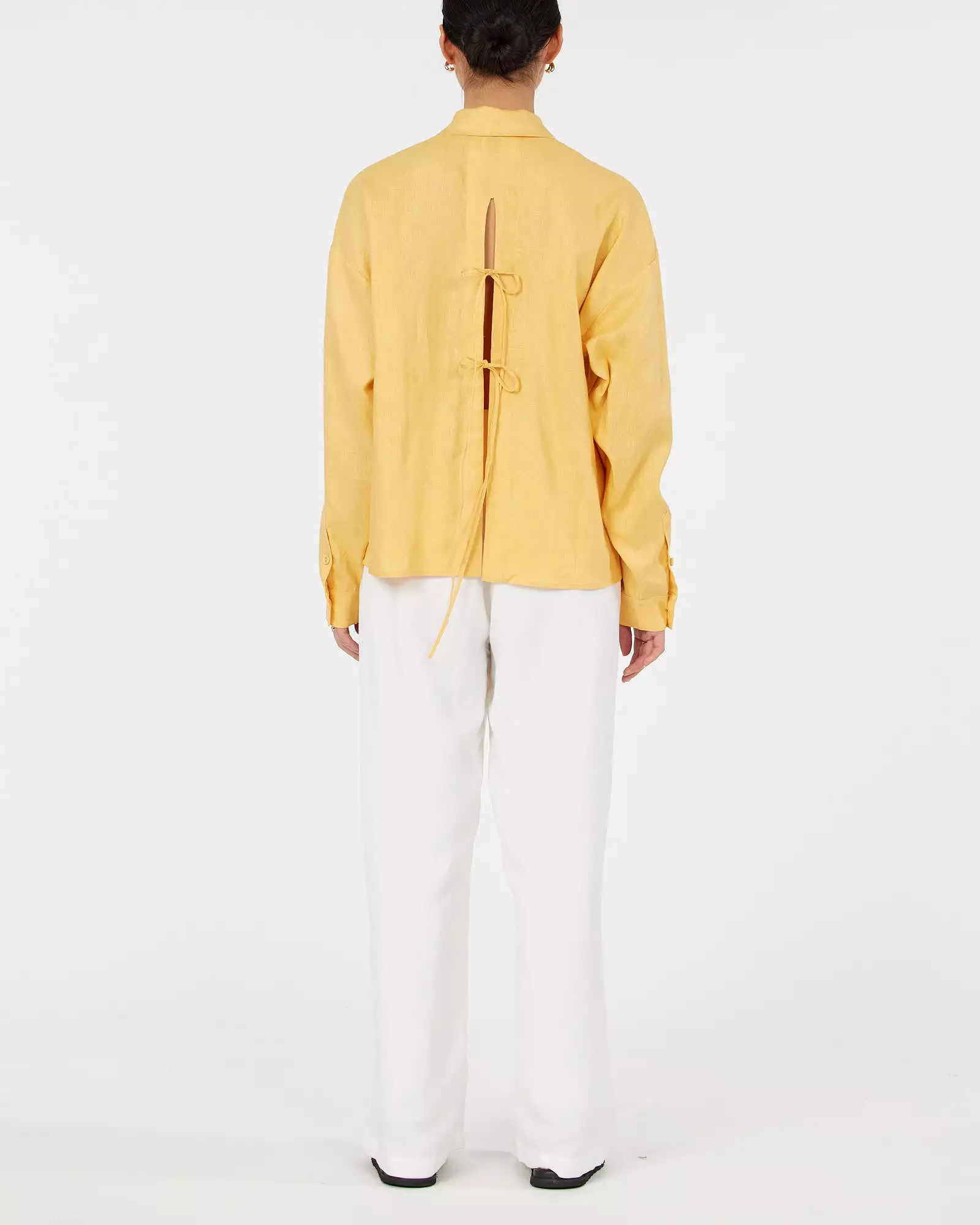 Byron Linen Overshirt - Buttercup