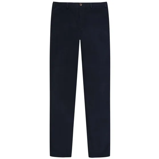 Canali Twill Cotton Stretch Chinos Navy