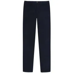 Canali Twill Cotton Stretch Chinos Navy