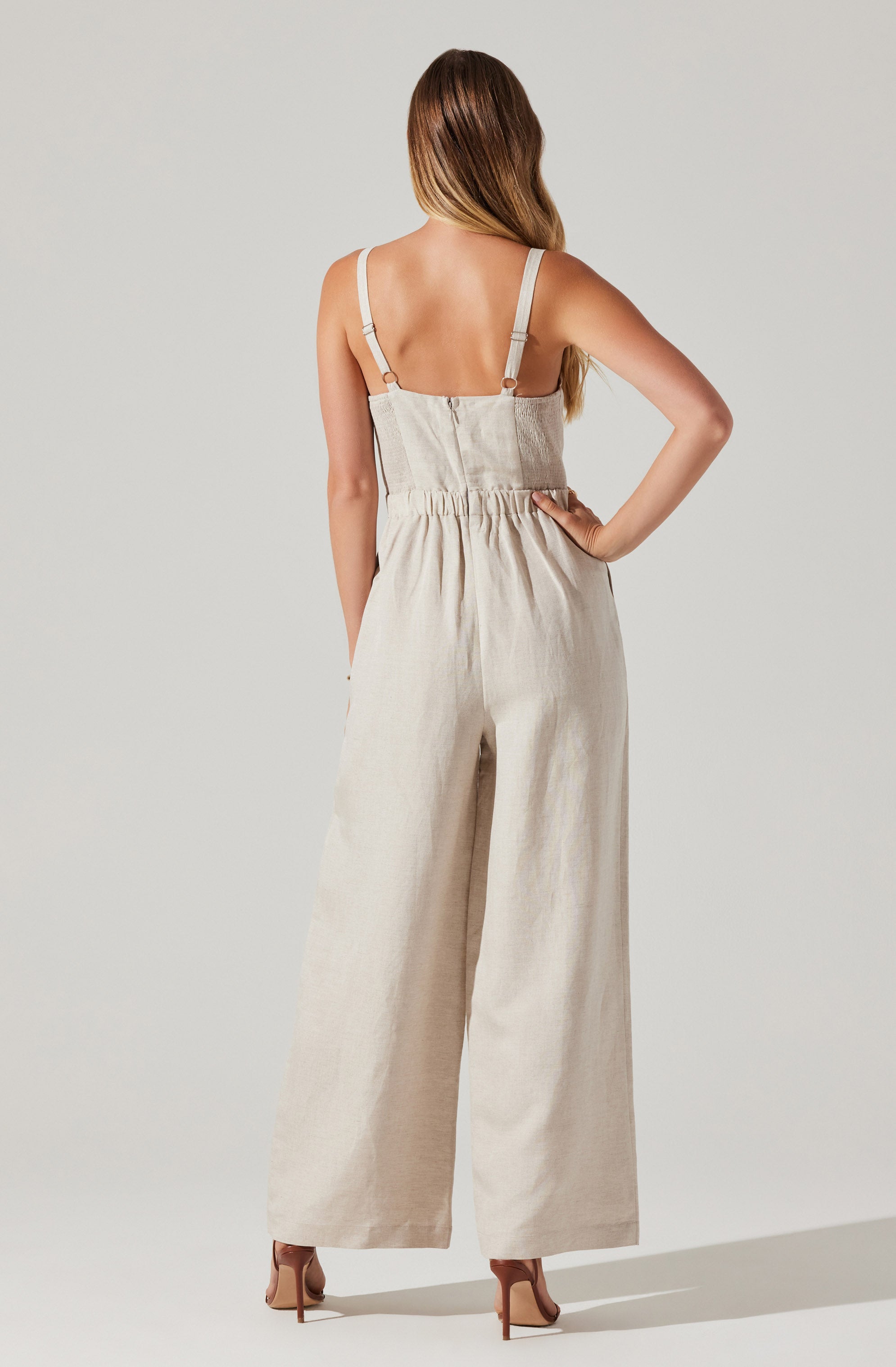 Caspar Wide Leg Jumpsuit