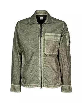 CP Company Overshirt Co-Ted Verde Militare