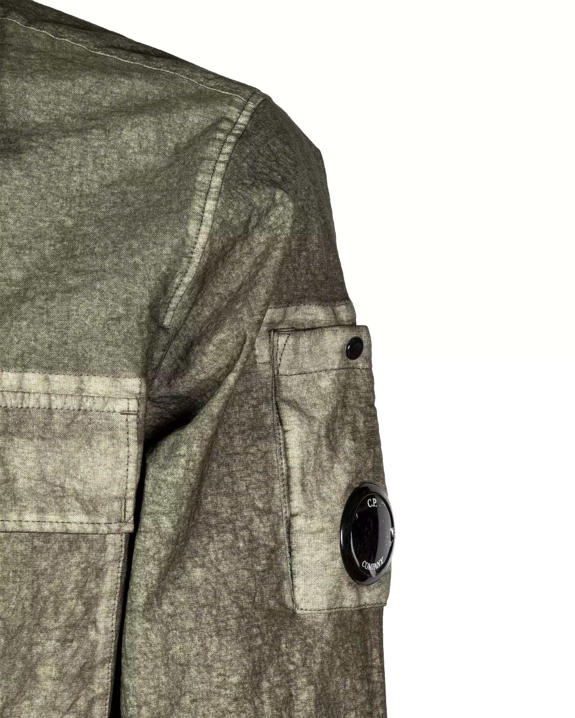 CP Company Overshirt Co-Ted Verde Militare