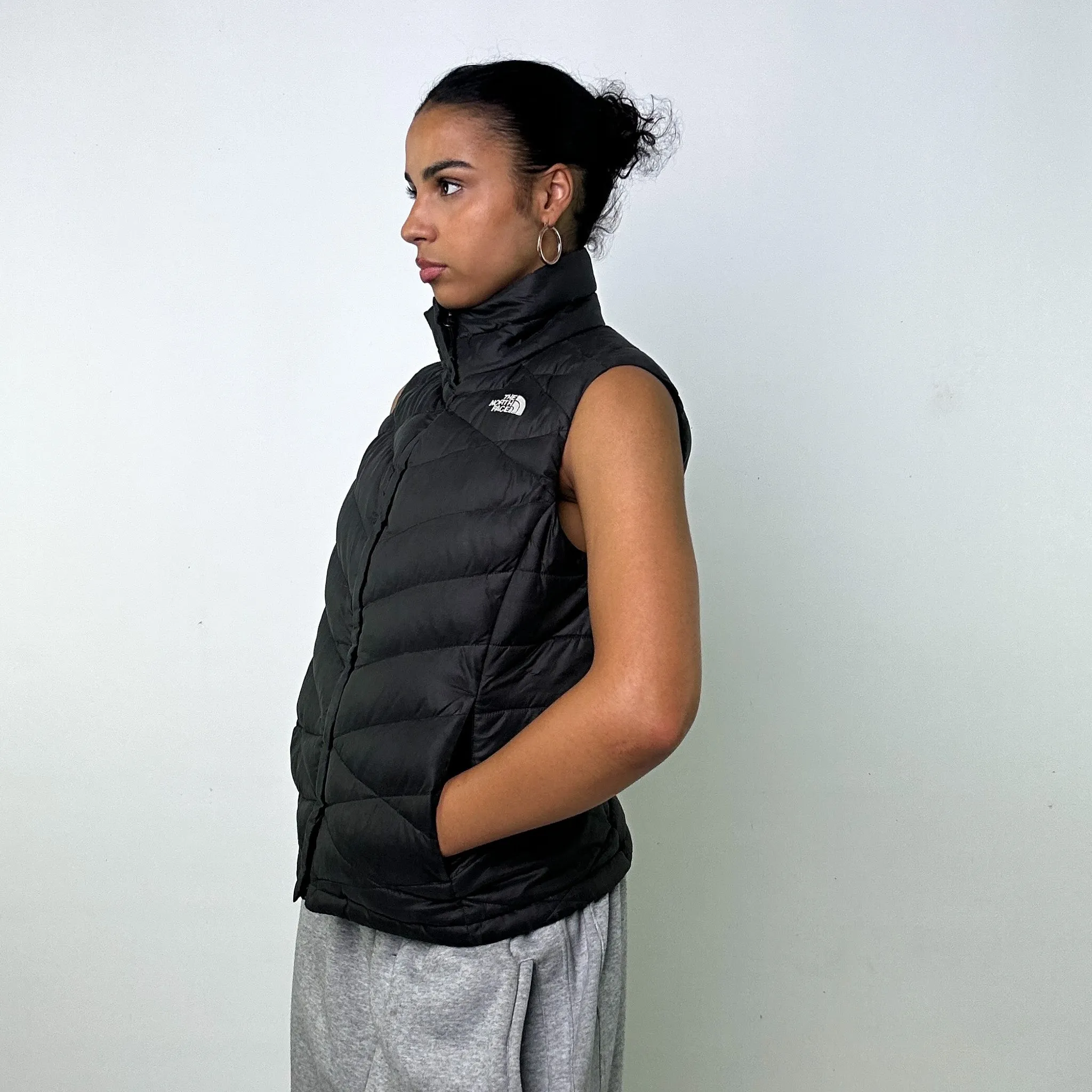 DARK GREY Y2KS THE NORTH FACE 550 SERIES PUFFER JACKET COAT GILET (