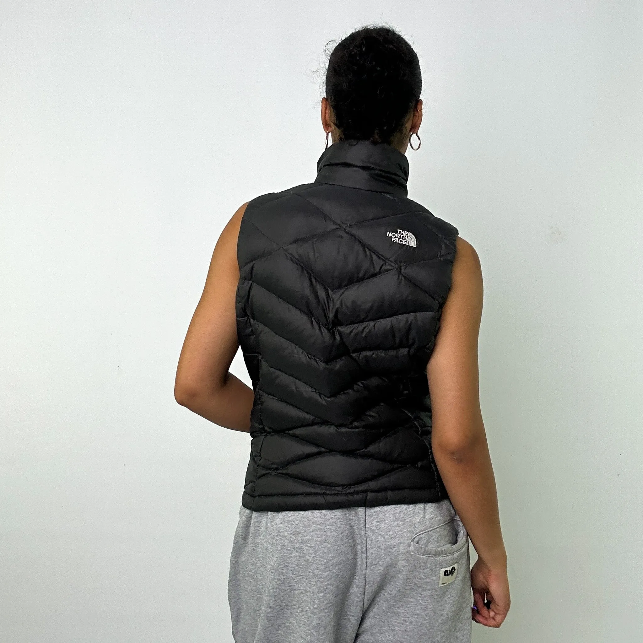 DARK GREY Y2KS THE NORTH FACE 550 SERIES PUFFER JACKET COAT GILET (