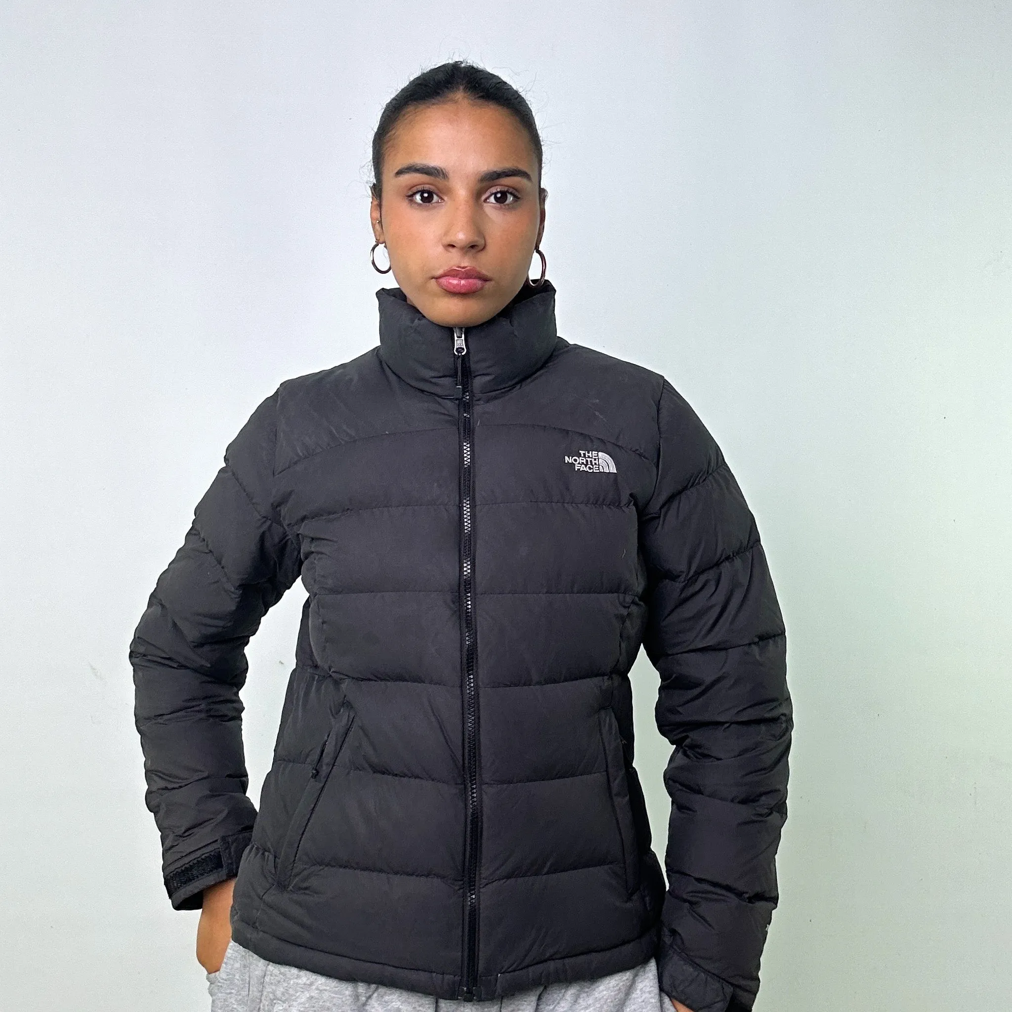 DARK GREY Y2KS THE NORTH FACE 700 SERIES PUFFER JACKET COAT (