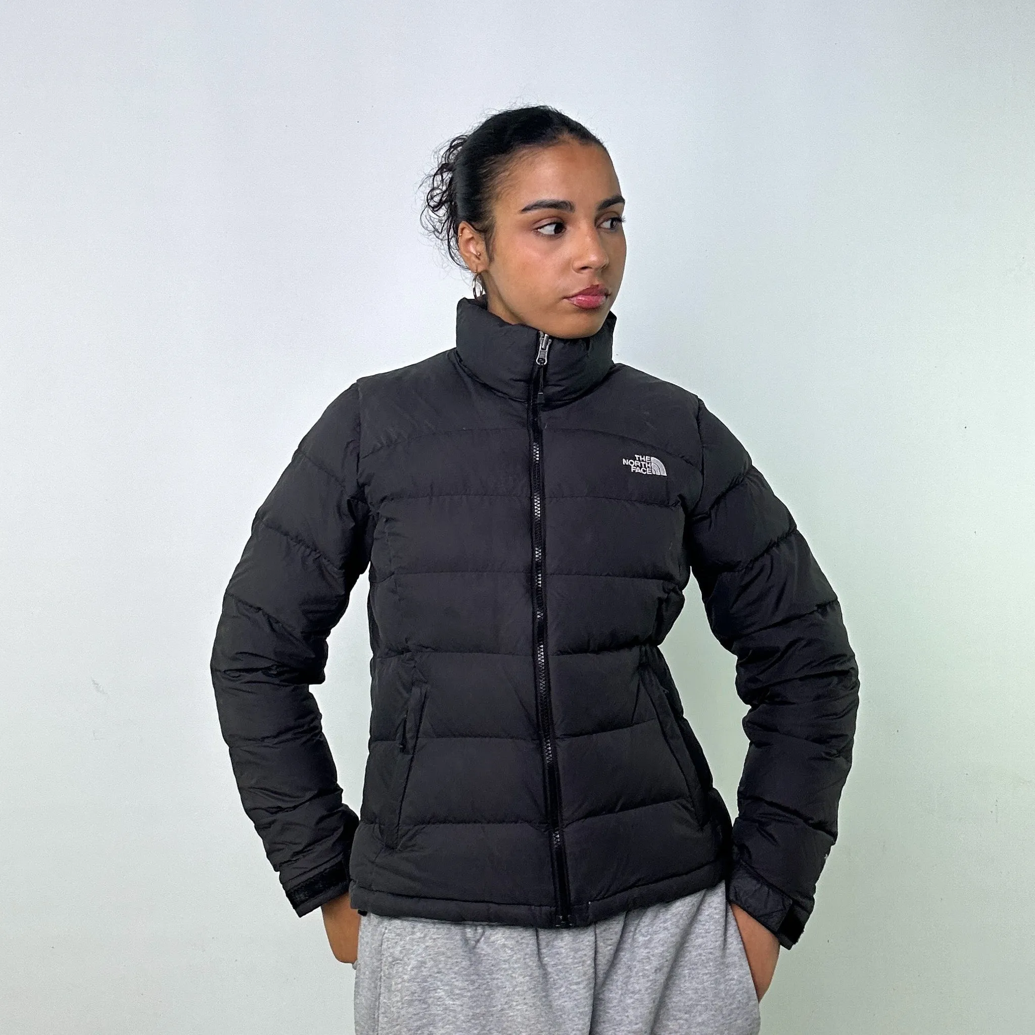 DARK GREY Y2KS THE NORTH FACE 700 SERIES PUFFER JACKET COAT (