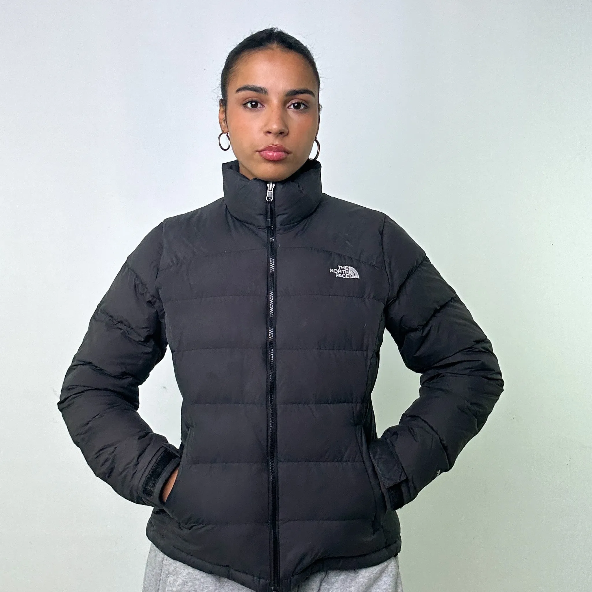 DARK GREY Y2KS THE NORTH FACE 700 SERIES PUFFER JACKET COAT (