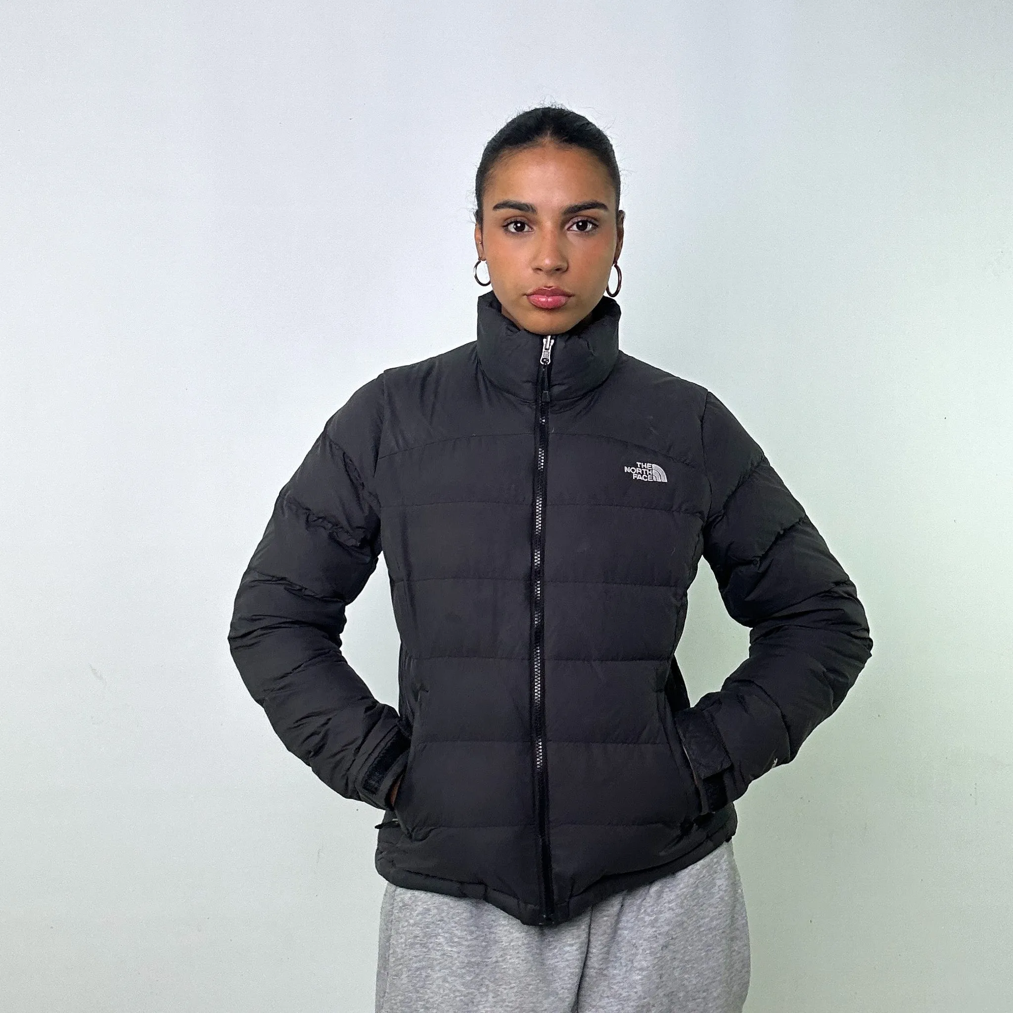 DARK GREY Y2KS THE NORTH FACE 700 SERIES PUFFER JACKET COAT (