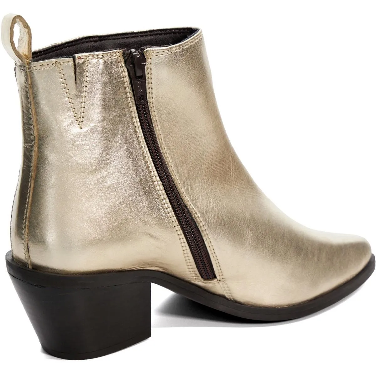 Dune Papz Ankle Boot Gold