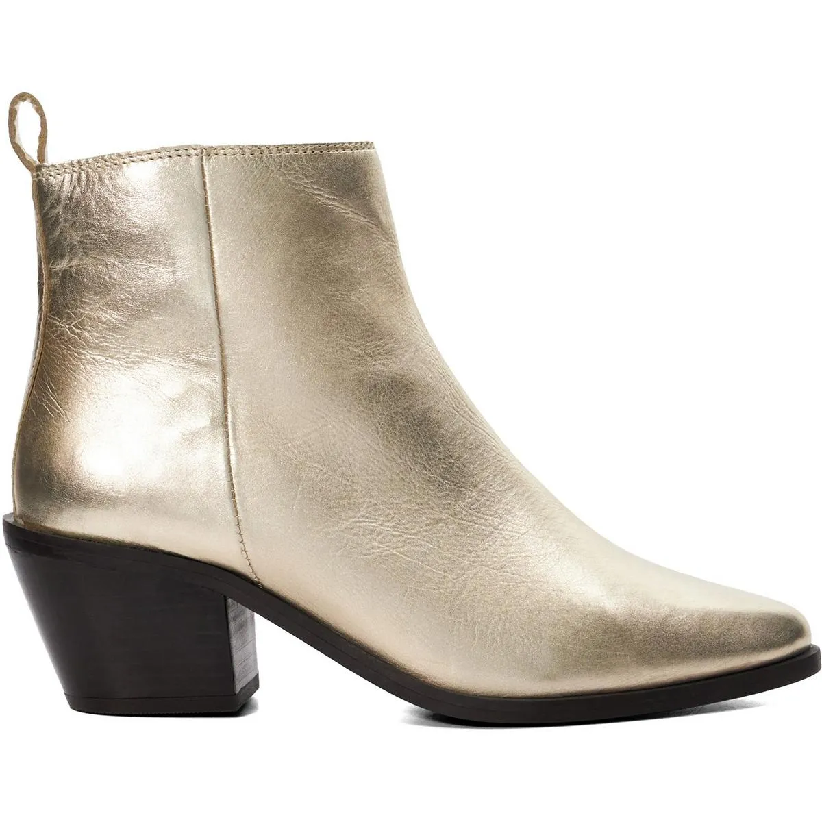 Dune Papz Ankle Boot Gold