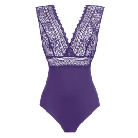 Empreinte Cassiopee Bodysuit | DARK PURPLE | SALE $105