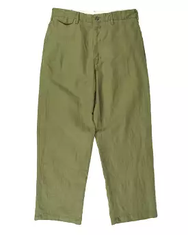 Engineered Garments Olive Cotton Hemp Officer Pant