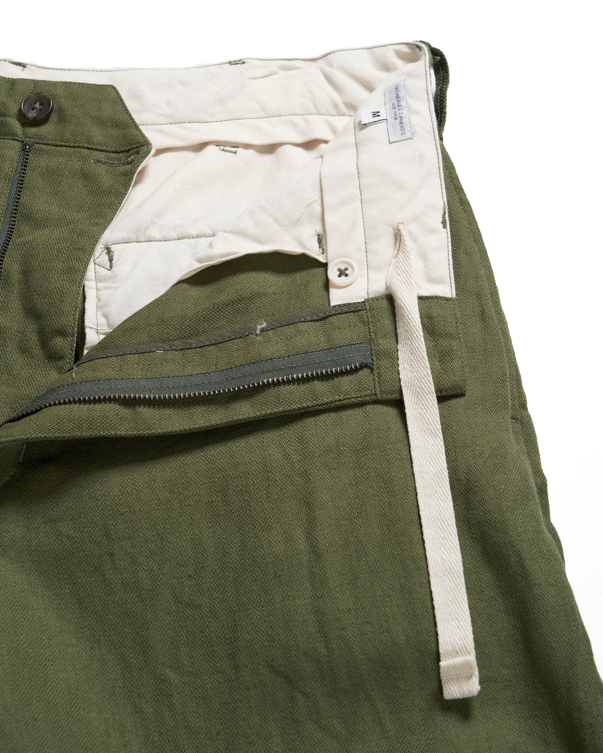 Engineered Garments Olive Cotton Hemp Officer Pant