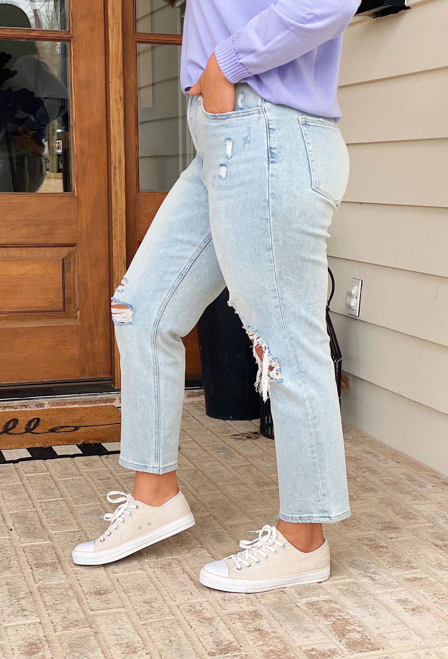 Erika Stretch Mom Jeans by Vervet