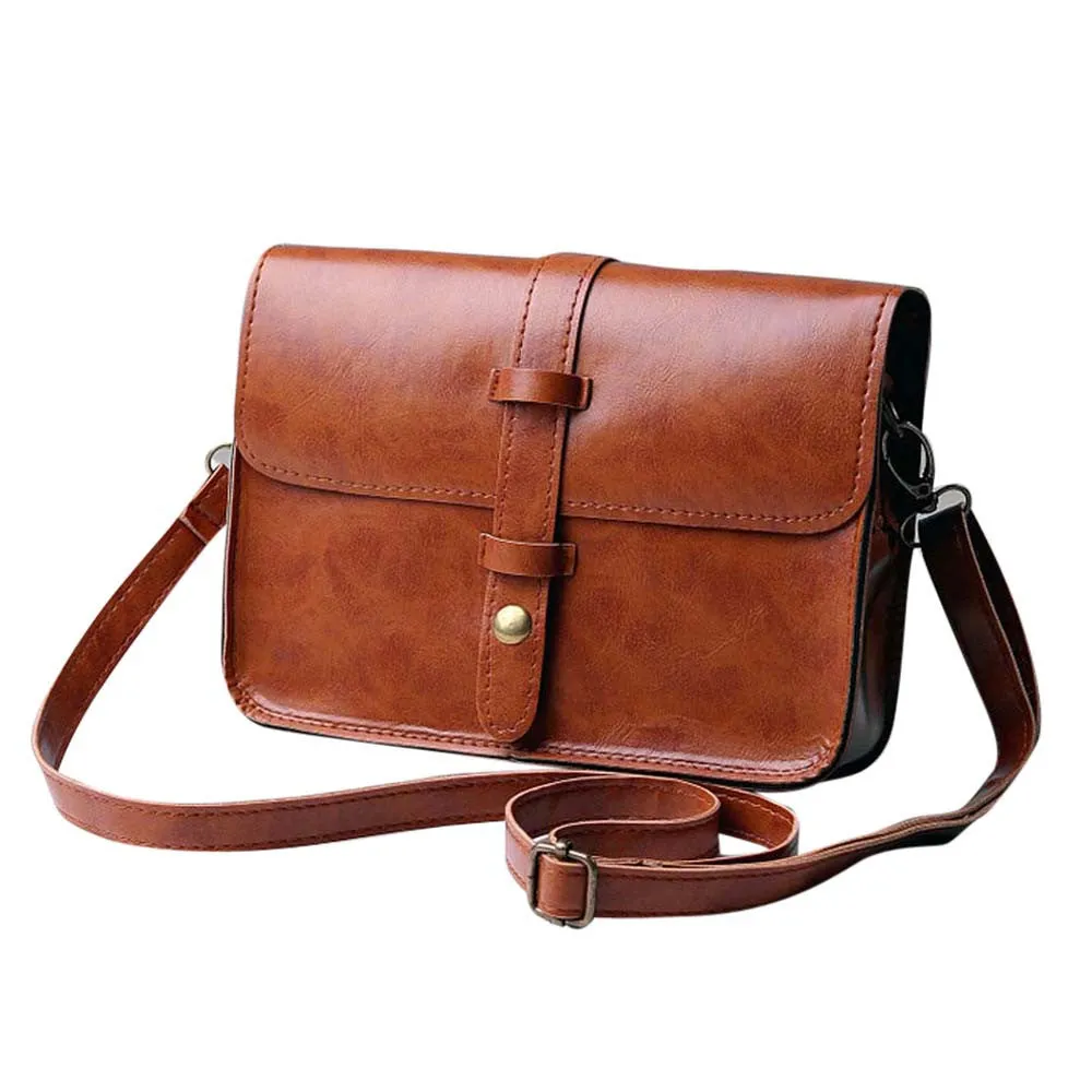 Fahsion Women Vintage Bag Leather CrossBody Shoulder Messenger bag ladies womens' pouch clutch messenger hbag bolsa feminina