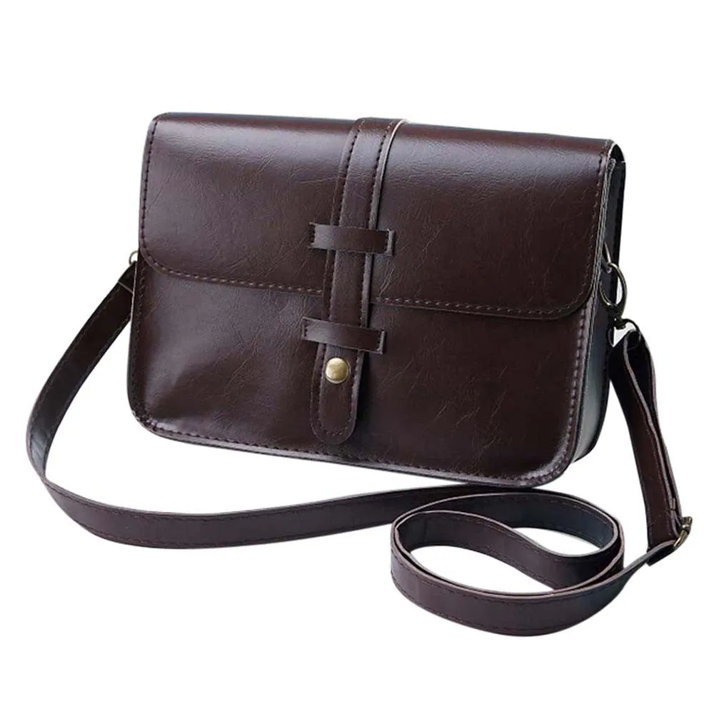 Fahsion Women Vintage Bag Leather CrossBody Shoulder Messenger bag ladies womens' pouch clutch messenger hbag bolsa feminina