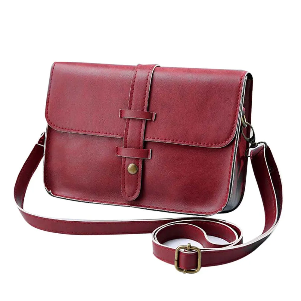 Fahsion Women Vintage Bag Leather CrossBody Shoulder Messenger bag ladies womens' pouch clutch messenger hbag bolsa feminina