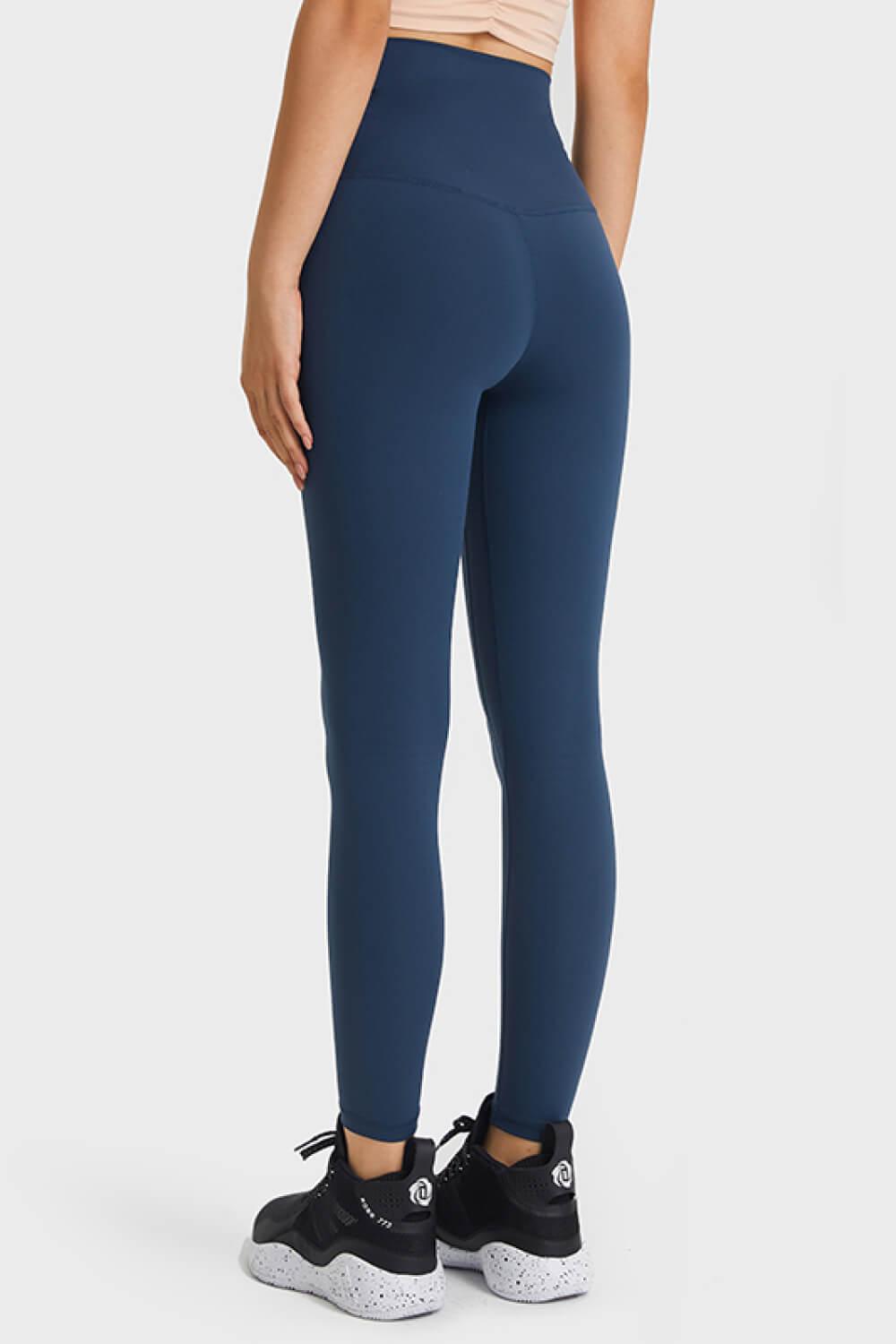 Feel Like Skin Elastic Waistband Yoga Leggings