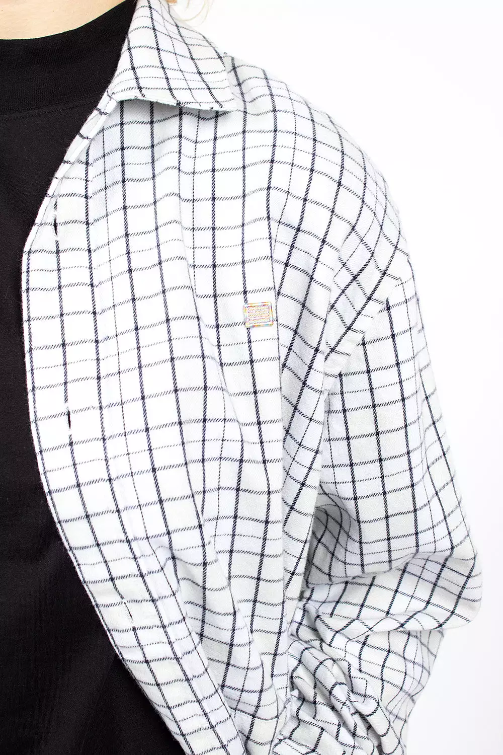 Flannel Overshirt White/Black