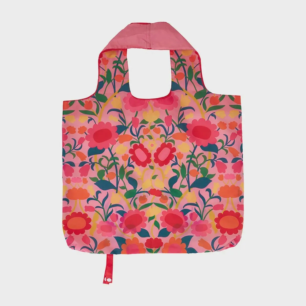 Foldable Shopping Tote - Flower Patch