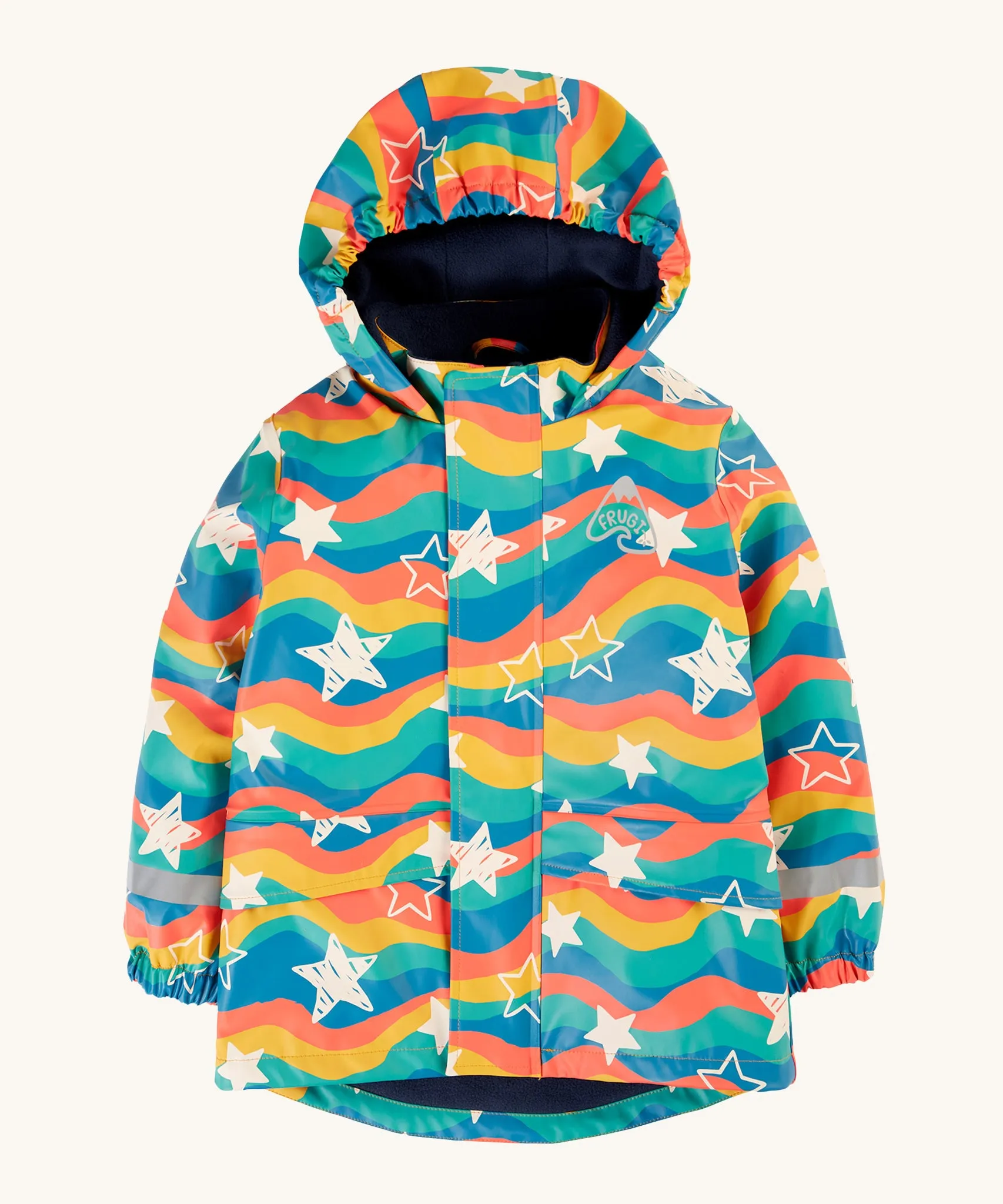 Frugi Puddle Buster Coat - Wavy Stars