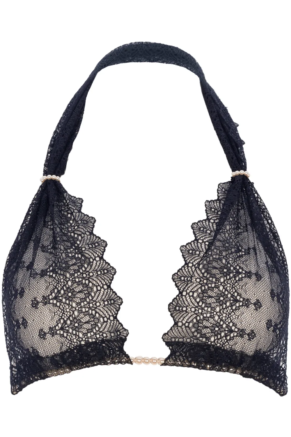 Geneva Pearl Bra Black