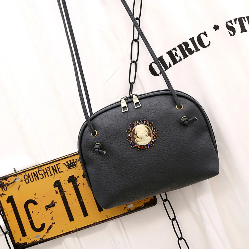 Handbag PU Leather Women Shoulder Bags Zipper Soft Ladies Vintage Bag Bolsas Femininas