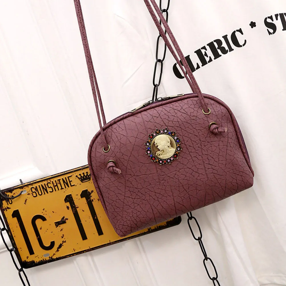 Handbag PU Leather Women Shoulder Bags Zipper Soft Ladies Vintage Bag Bolsas Femininas