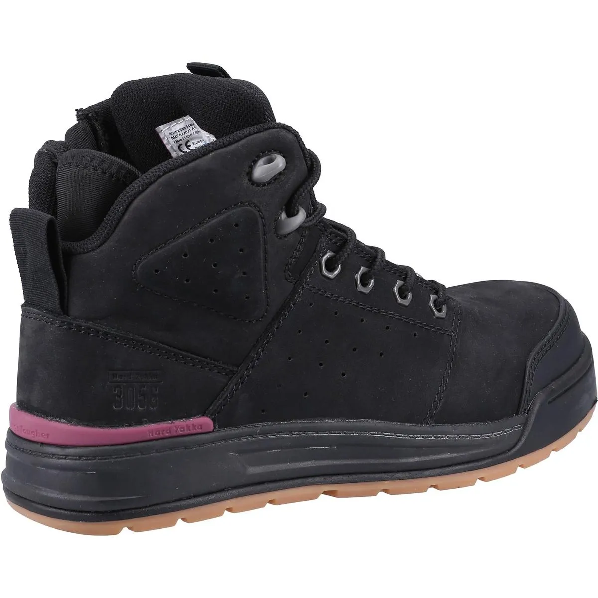 Hard Yakka 3056 PR Side Zip Safety Boot Black