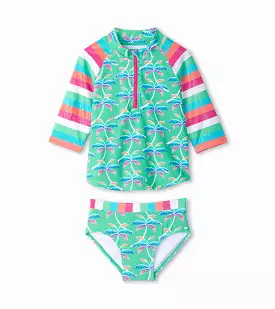 Hatley Rainbow Palm Rashguard Set