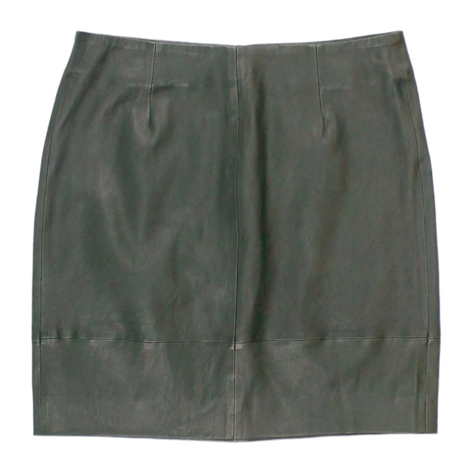 Hush Forest Green Leather Skirt