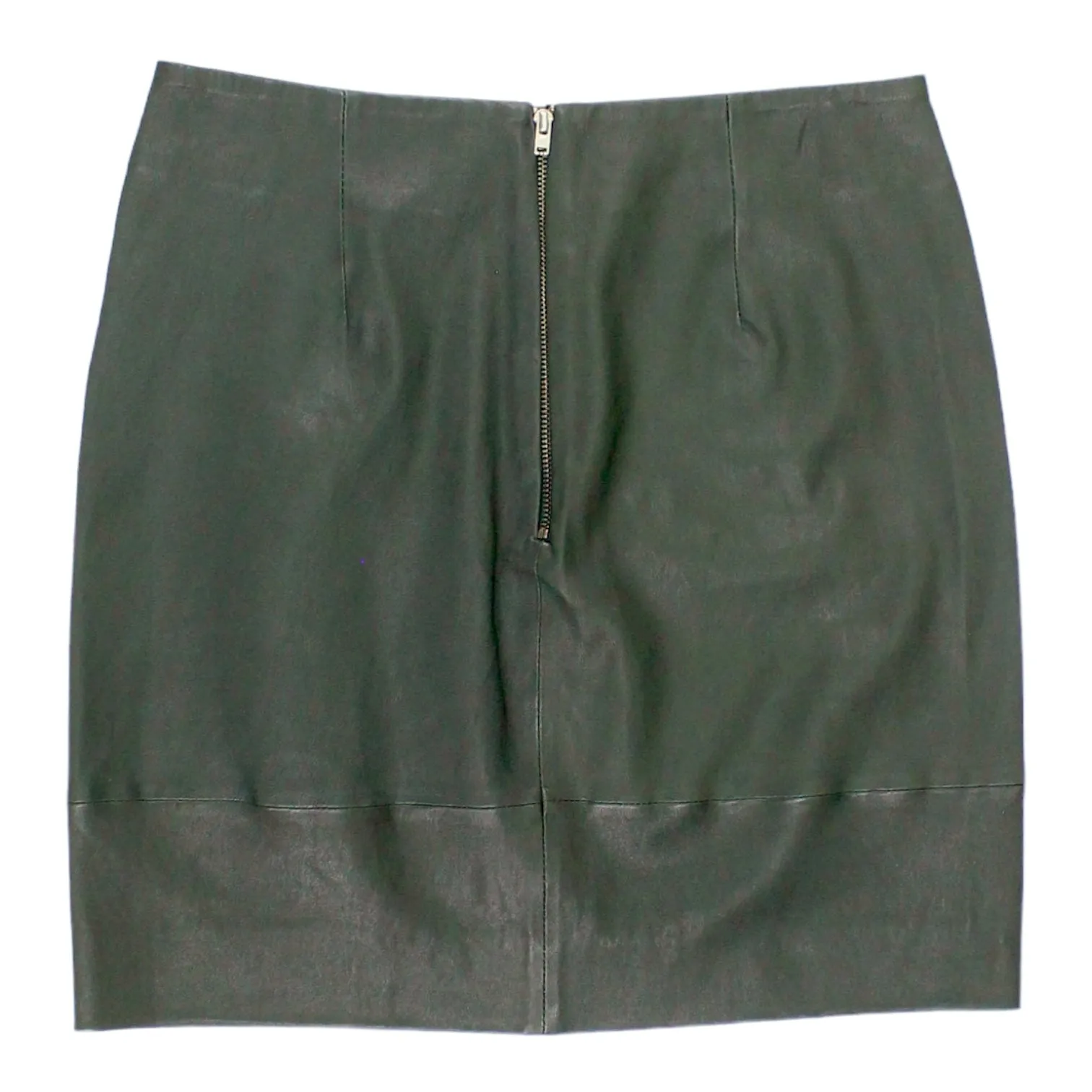 Hush Forest Green Leather Skirt