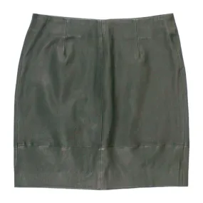 Hush Forest Green Leather Skirt