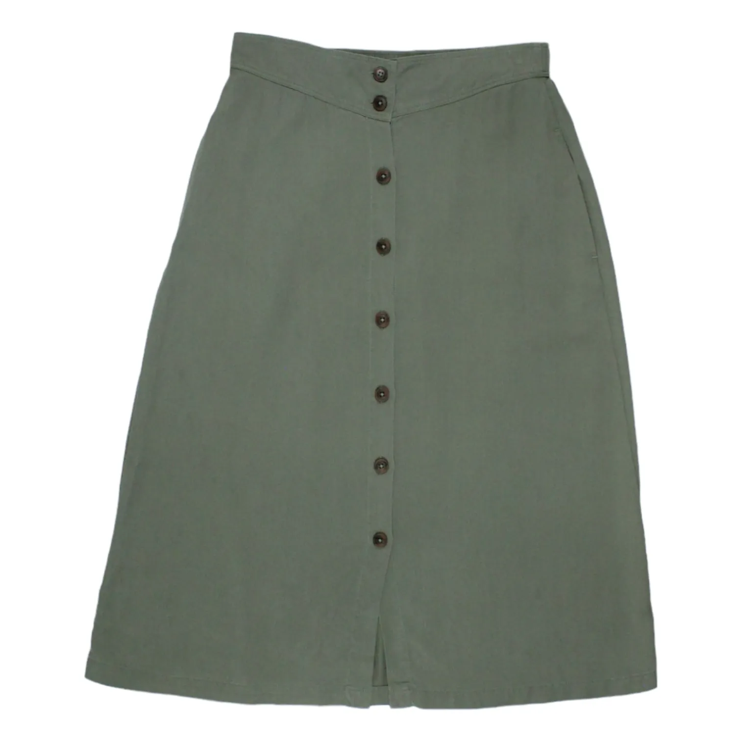 Hush Khaki Jemima Button Skirt