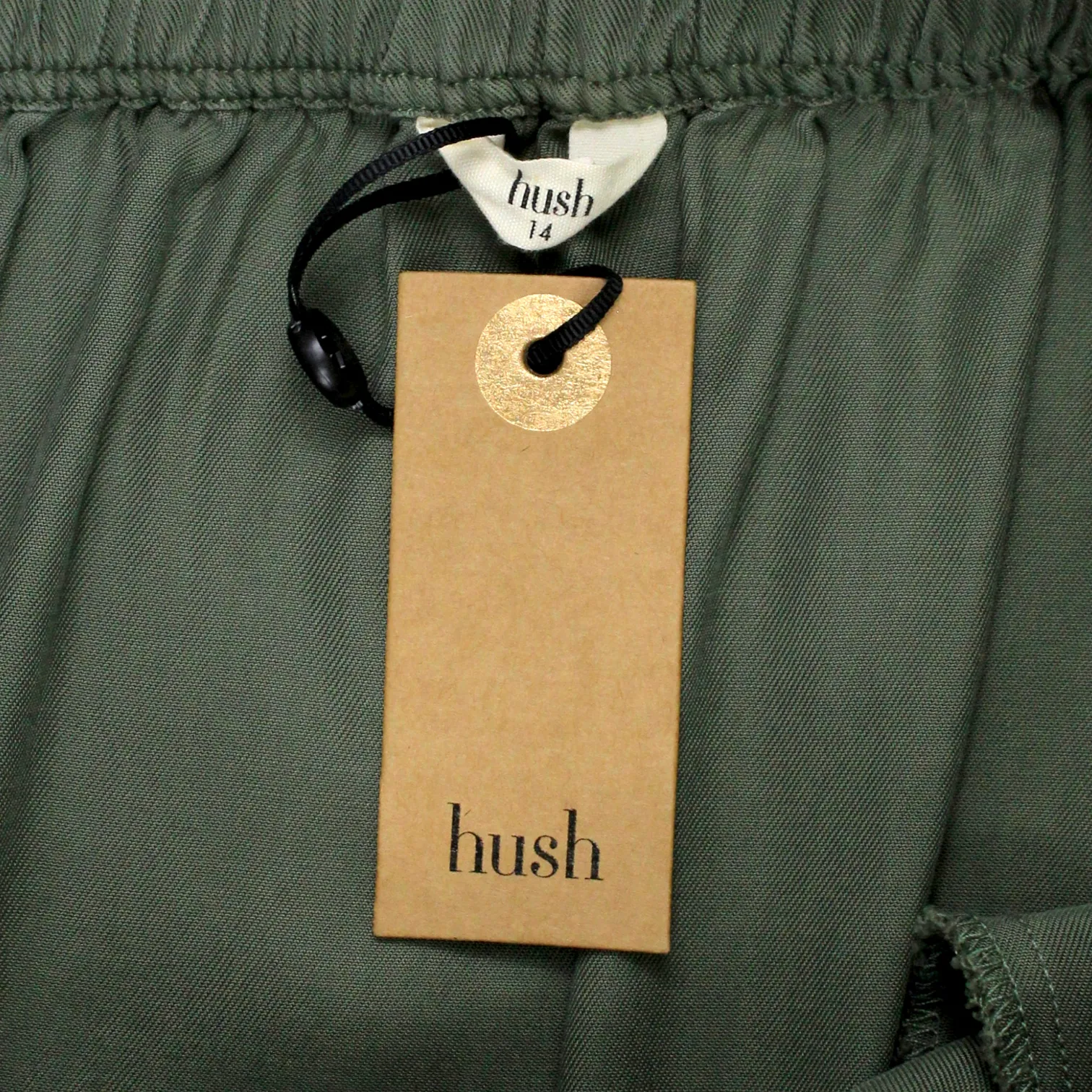 Hush Khaki Jemima Button Skirt