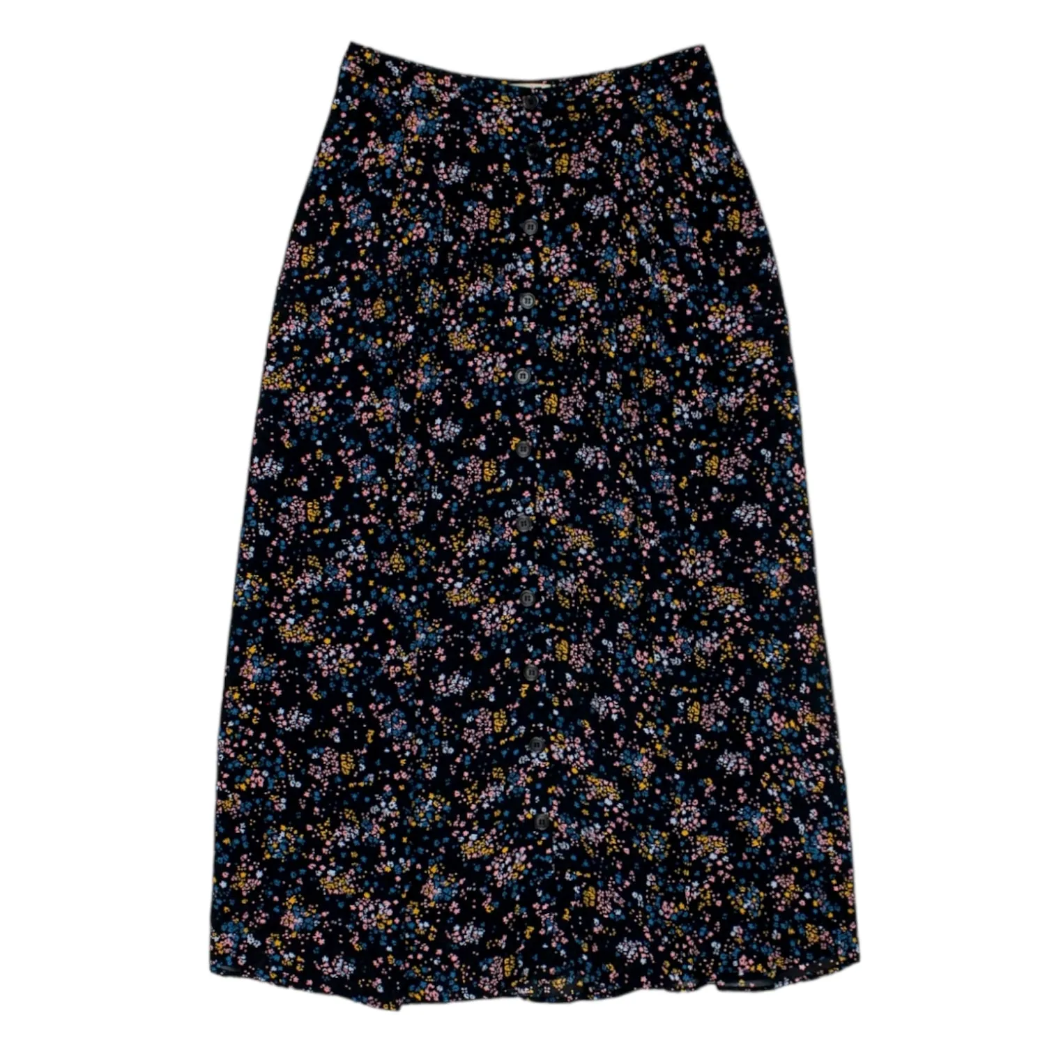 Hush Navy/Multi Floral Cecille Midi Skirt