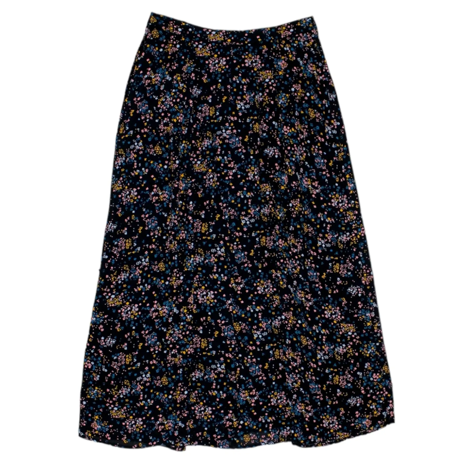 Hush Navy/Multi Floral Cecille Midi Skirt