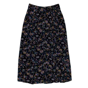 Hush Navy/Multi Floral Cecille Midi Skirt