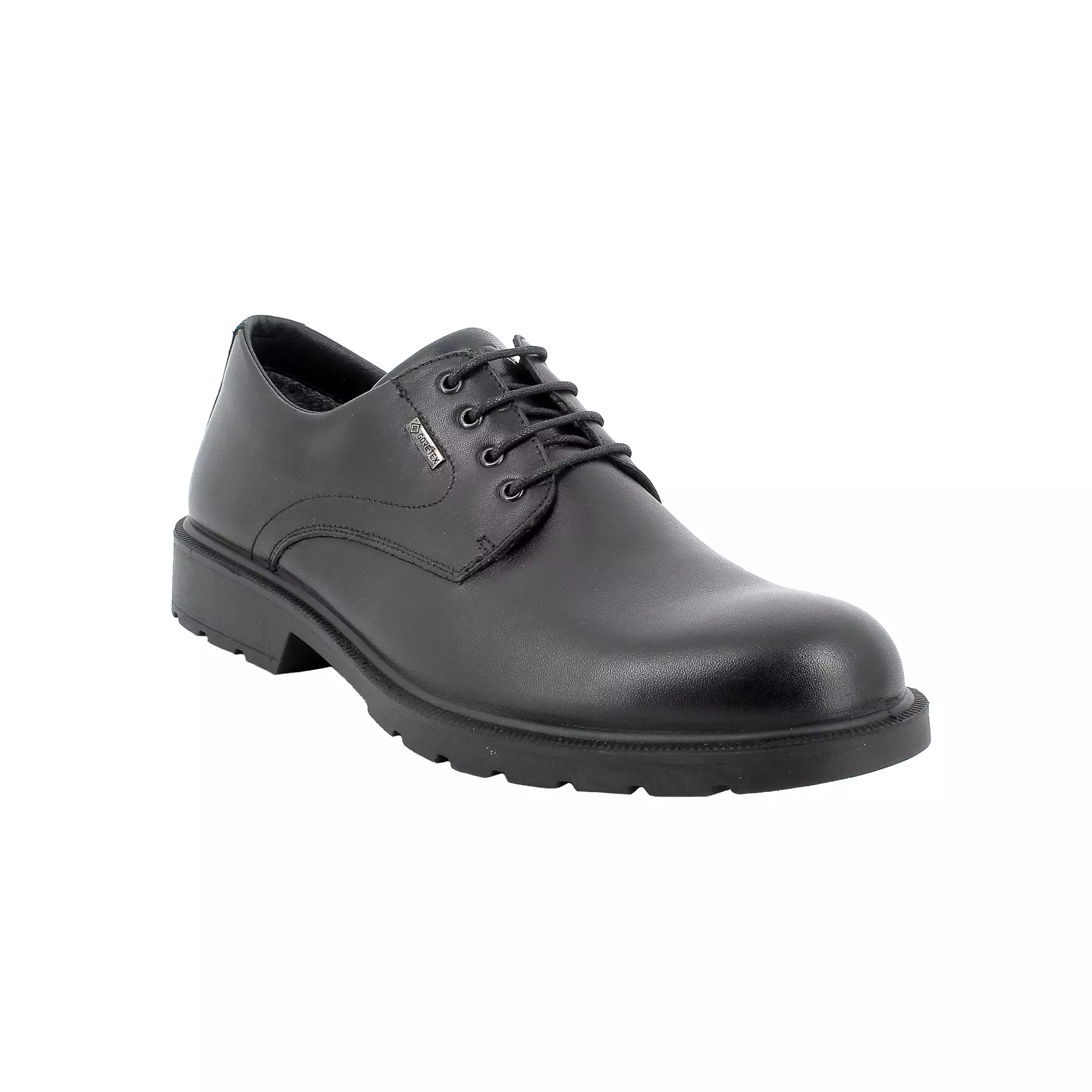 IGI & Co Mens Shoes Black Leather Shoe Water Resistant Goretex