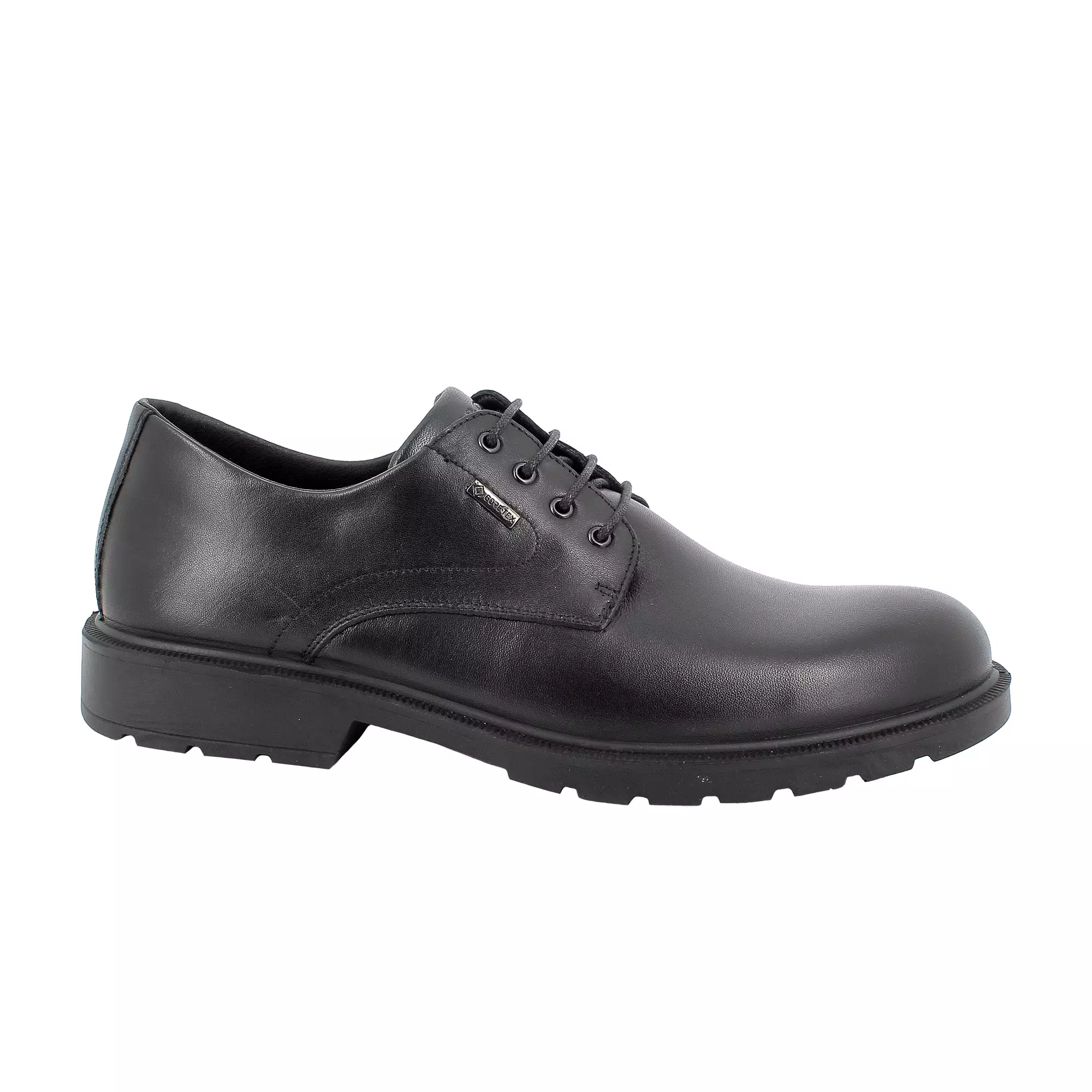 IGI & Co Mens Shoes Black Leather Shoe Water Resistant Goretex