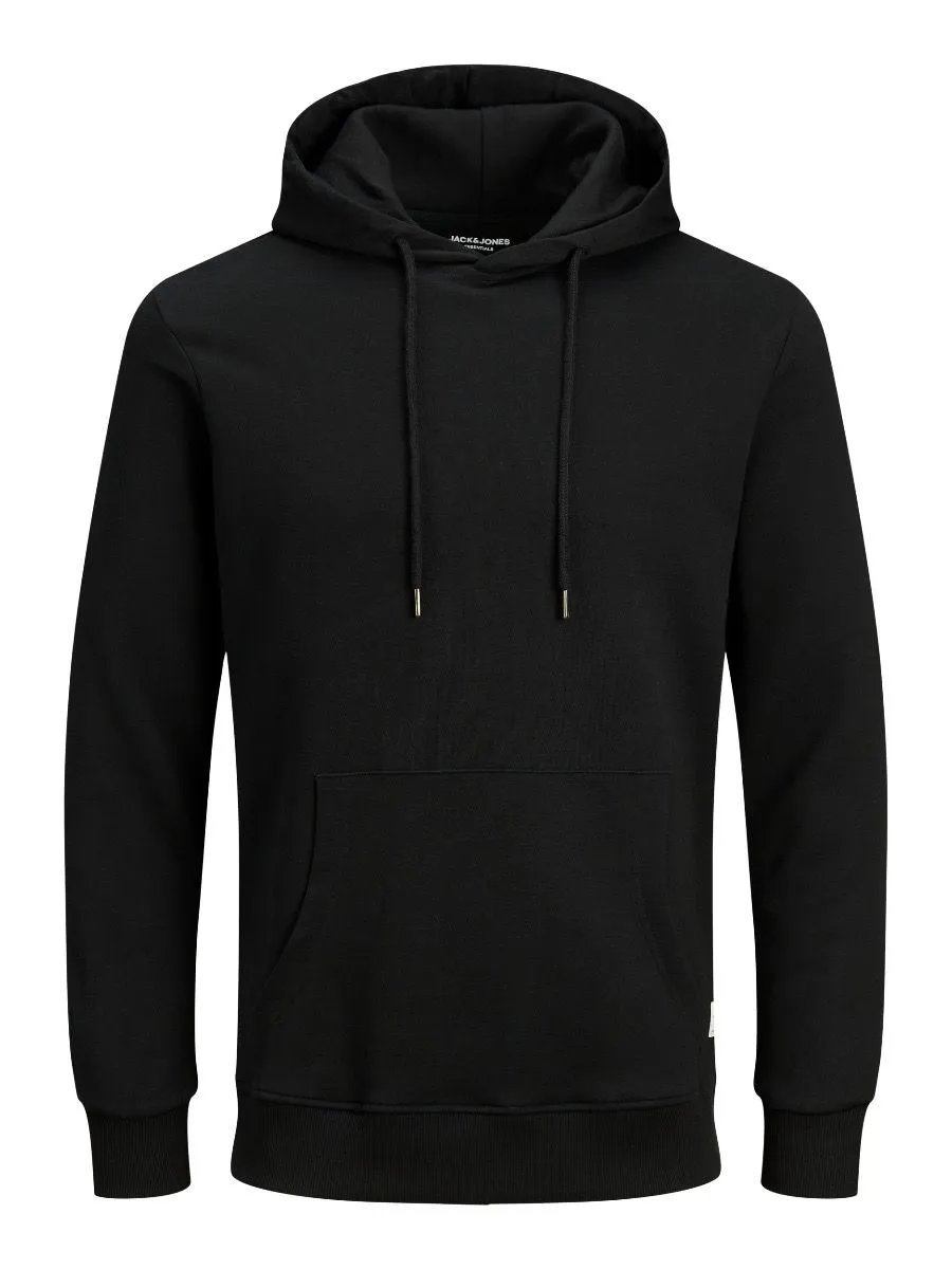 Jack & Jones Basic Plain Hooded Sweatshirts Black