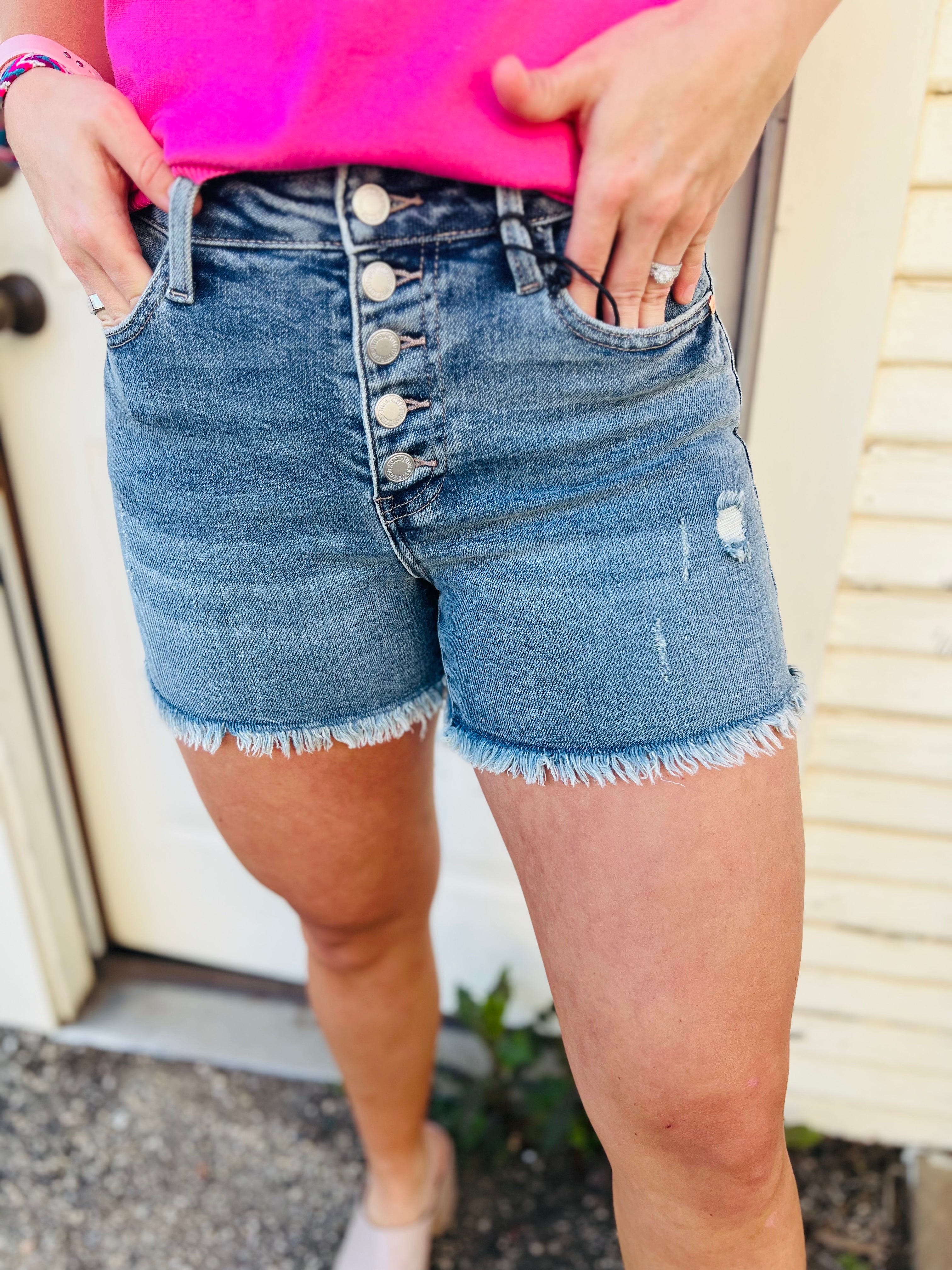 JUDY BLUE DEMI SHORTS