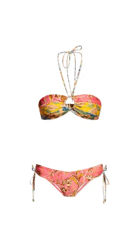 Junie Panelled Halter Bikini - Multi color